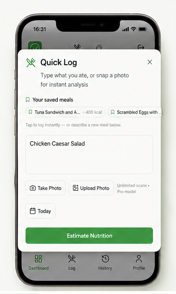Simple Food Tracker — Free Calorie Counter & Meal Tracker